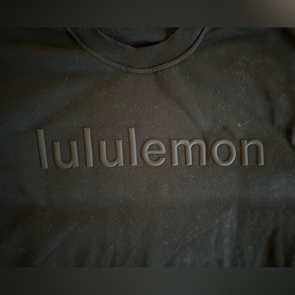 Lululemon oversized crew *wordmark blk sweatshirt - Picture 6 of 8